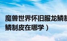 魔兽世界怀旧服龙鳞制皮能做什么（怀旧服龙鳞制皮在哪学）