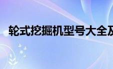 轮式挖掘机型号大全及价格（轮式挖掘机）