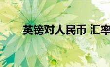英镑对人民币 汇率（英镑对人民币）
