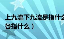 上九流下九流是指什么（上九流中九流下九流各指什么）