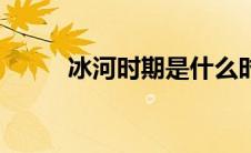 冰河时期是什么时候（冰河时期）