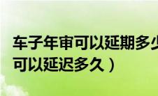 车子年审可以延期多少天可以办理（车子年审可以延迟多久）