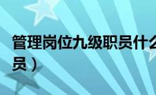 管理岗位九级职员什么意思（管理岗位九级职员）