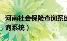 河南社会保险查询系统官网（河南社会保险查询系统）