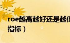 roe越高越好还是越低越好（roe是什么财务指标）