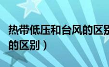 热带低压和台风的区别图片（热带低压和台风的区别）