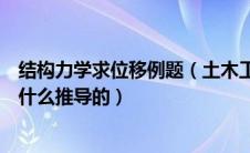 结构力学求位移例题（土木工程力学结构位移计算公式利用什么推导的）