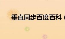 垂直同步百度百科（垂直同步啥意思）