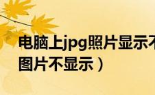 电脑上jpg照片显示不出具体内容（电脑jpg图片不显示）