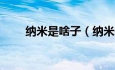 纳米是啥子（纳米是一种什么材料）