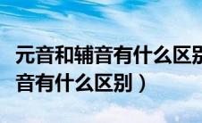 元音和辅音有什么区别语言学概论（元音和辅音有什么区别）