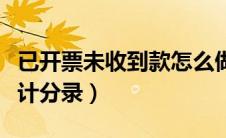 已开票未收到款怎么做分录（已开票未收款会计分录）