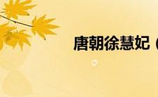 唐朝徐慧妃（唐朝徐慧）