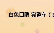 白色口哨 完整车（白色口哨无删减版）