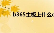 b365主板上什么cpu（b365主板）