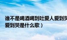 谁不是喝酒喝到吐爱人爱到哭歌词（谁不是喝酒喝到吐爱人爱到哭是什么歌）