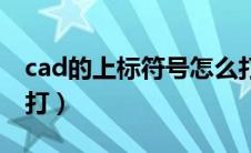 cad的上标符号怎么打（cad上标和下标怎么打）