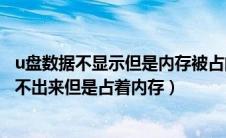 u盘数据不显示但是内存被占的解决办法（u盘里面东西显示不出来但是占着内存）
