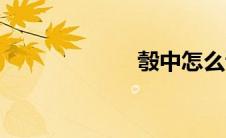 彀中怎么读（彀）