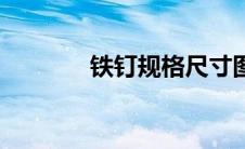 铁钉规格尺寸图（铁钉规格）