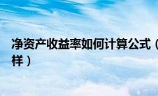 净资产收益率如何计算公式（净资产收益率计算公式是什么样）