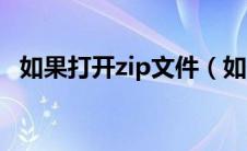 如果打开zip文件（如何打开zip格式文件）
