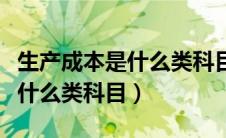 生产成本是什么类科目借贷方向（生产成本是什么类科目）