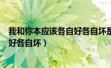 我和你本应该各自好各自坏是什么意思（我和你本应该各自好各自坏）