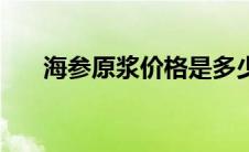 海参原浆价格是多少（海参原浆价格）