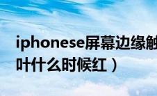 iphonese屏幕边缘触摸不准（苏州天平山枫叶什么时候红）
