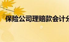 保险公司理赔款会计分录（赔款会计分录）