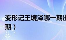 变形记王境泽哪一期出场（变形记王境泽哪一期）