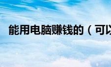 能用电脑赚钱的（可以用电脑赚钱的软件）