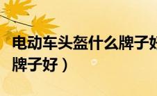 电动车头盔什么牌子好知乎（电动车头盔什么牌子好）