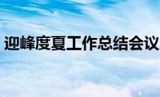 迎峰度夏工作总结会议（迎峰度夏工作总结）