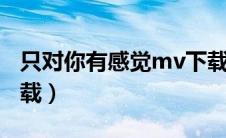 只对你有感觉mv下载（只对你有感觉mp3下载）