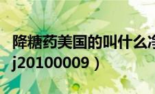 降糖药美国的叫什么净（美国降糖药国食键字j20100009）