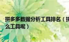 拼多多数据分析工具排名（拼多多分析商品数据你们都用什么工具呢）