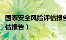 国家安全风险评估报告范文（国家安全风险评估报告）