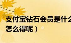 支付宝钻石会员是什么体验（支付宝钻石会员怎么得呢）