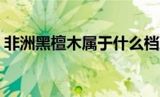 非洲黑檀木属于什么档次的木材（非洲黑檀）