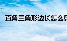 直角三角形边长怎么算（直角三角形边长）