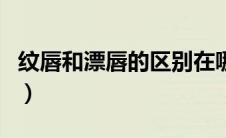 纹唇和漂唇的区别在哪儿（纹唇和漂唇的区别）