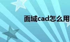 面域cad怎么用（cad怎么用）