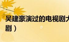 吴建豪演过的电视剧大全（吴建豪演过的电视剧）