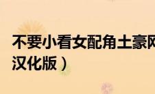 不要小看女配角土豪网（不要小看女配角小说汉化版）