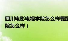 四川电影电视学院怎么样舞蹈生可以去吗（四川电影电视学院怎么样）
