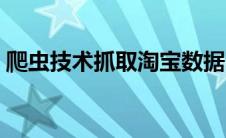 爬虫技术抓取淘宝数据（抓取淘宝数据软件）