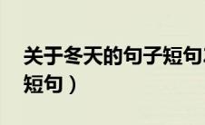 关于冬天的句子短句20字（关于冬天的句子短句）