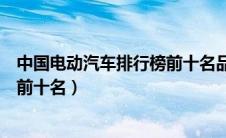 中国电动汽车排行榜前十名品牌标（中国的电动汽车排行榜前十名）